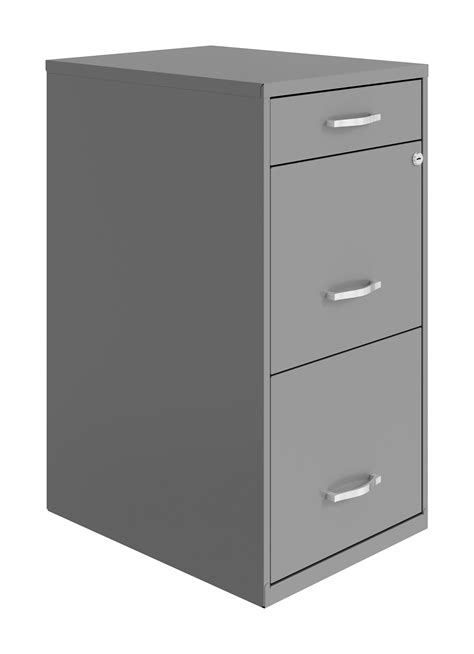 Space Solutions 3 Drawer Modern Metal Organizer 